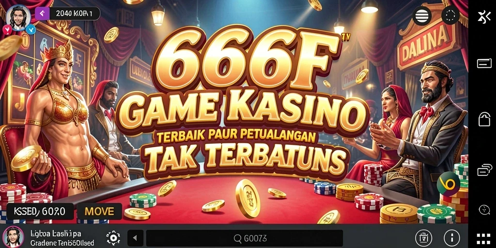 Tampilan menarik dari gameplay Kasino dalam 666F yang memikat.