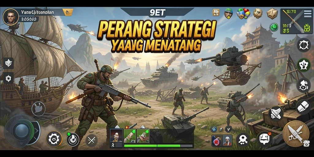 Screenshot menampilkan aksi pertempuran yang intens di <strong>9ET</strong>.
