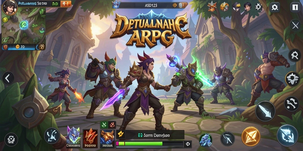 Tangkapan layar dari gameplay mendebarkan dalam ASD123.