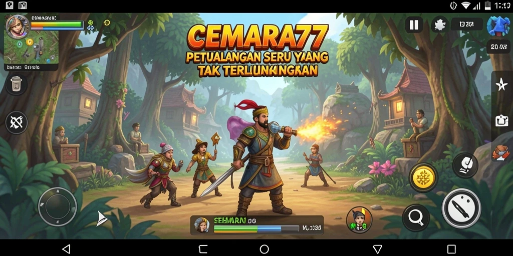 Gameplay CEMARA77 yang seru dalam petualangan mendebarkan.