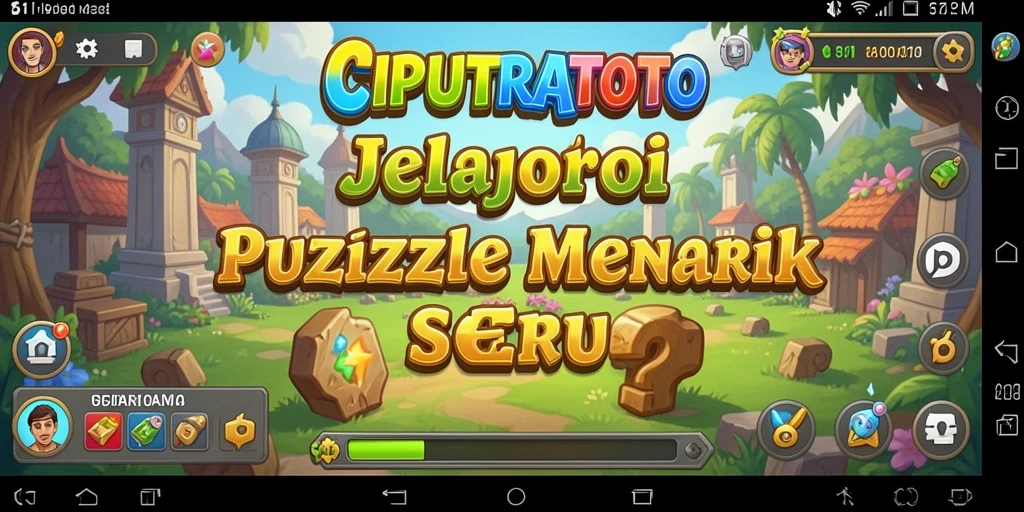 Tampilan gameplay Puzzle yang menarik dan penuh tantangan