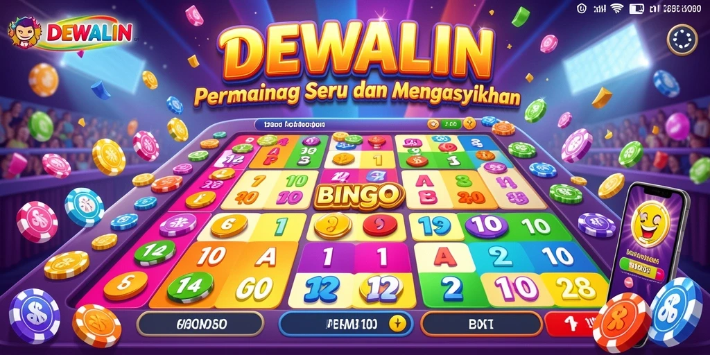 Tampilan gameplay Bingo yang seru di DEWALIN.