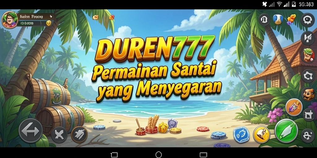 Tangkapan layar menampilkan gameplay <strong>DUREN777</strong> yang menyenangkan dan penuh warna.