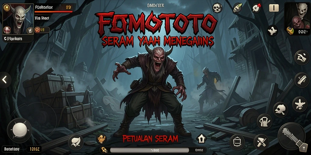 Gameplay FOMOTOTO yang menegangkan di tengah kegelapan.