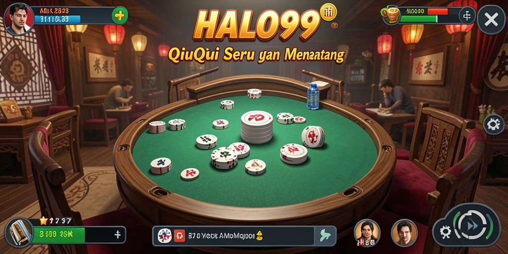 Tampilan gameplay QiuQiu yang menegangkan dan seru.