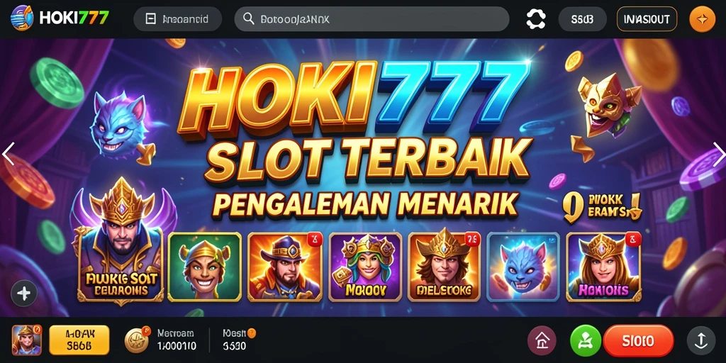 Screenshot gameplay HOKI777 yang menampilkan slot dengan efek menarik.