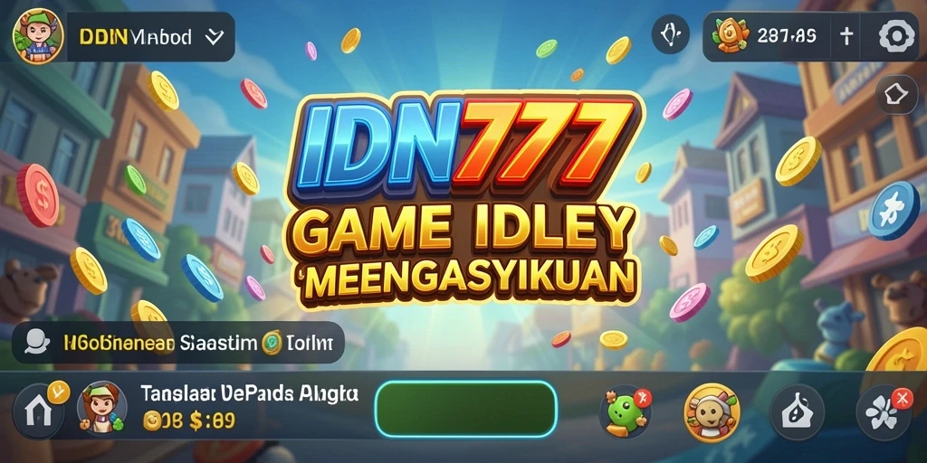 Tampilan gameplay IDN777 yang menarik dan penuh warna.