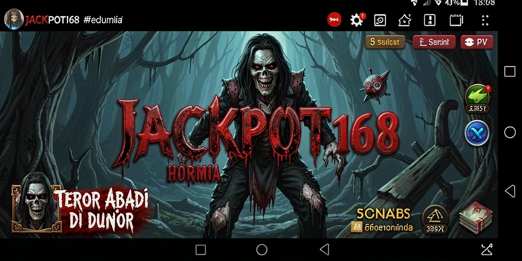 Tampilan menakutkan dari gameplay JACKPOT168 yang mencekam.