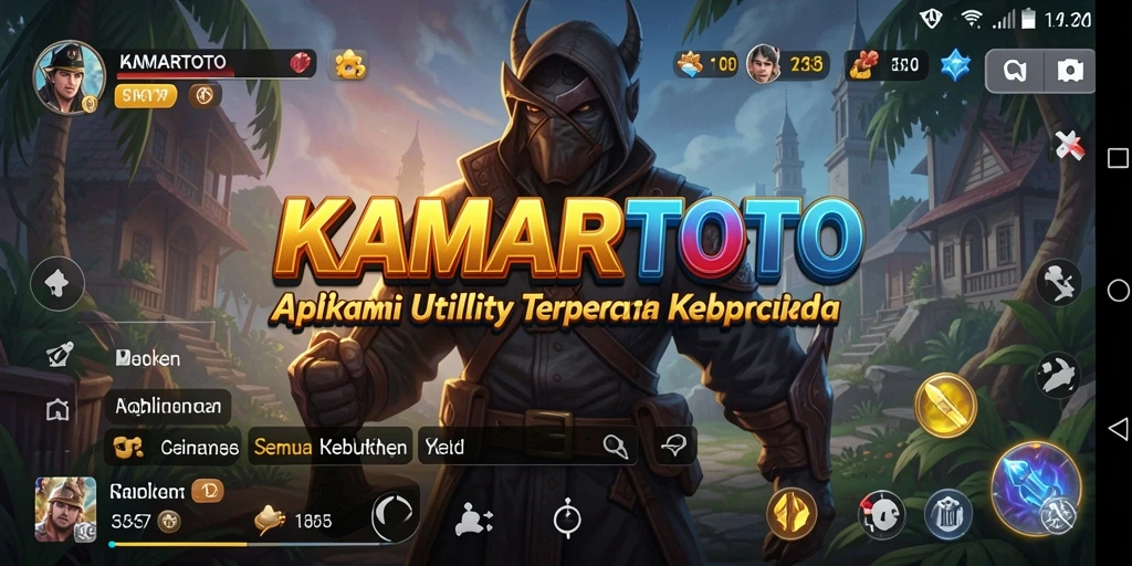 Tampilan utama aplikasi KAMARTOTO yang intuitif dan mudah digunakan.