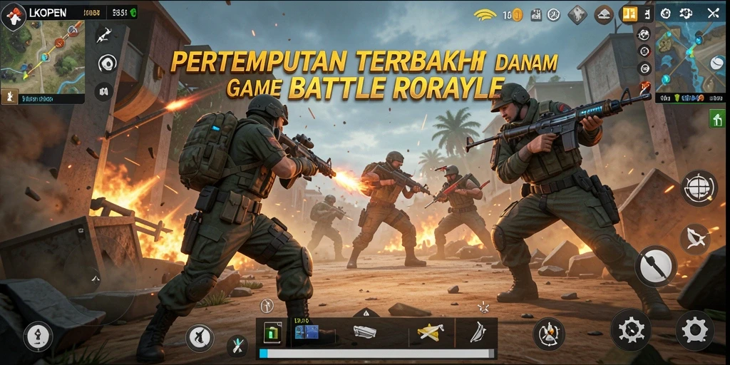 Tampilan utama LKOPEN dengan intensitas pertempuran Battle Royale.