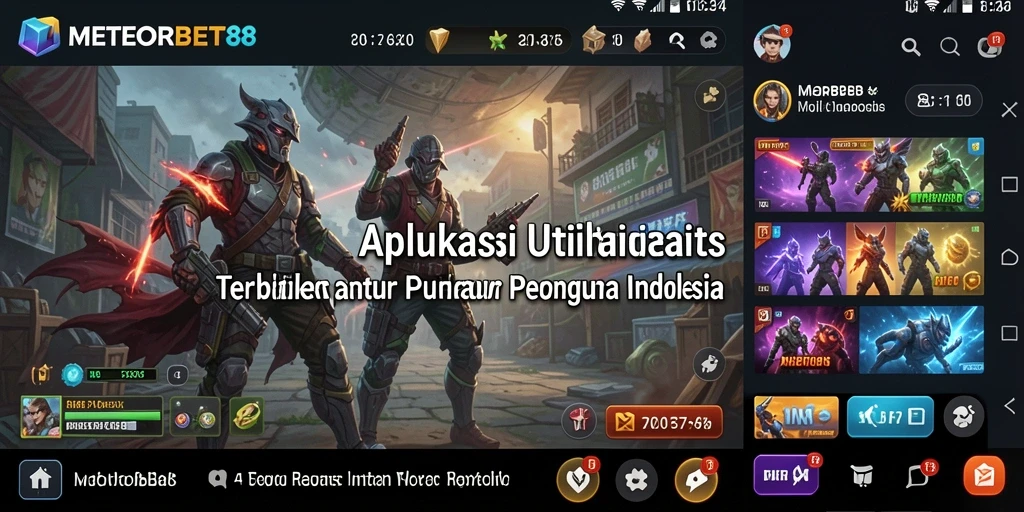 Tampilan antarmuka utama METEORBET88 yang sederhana dan intuitif.