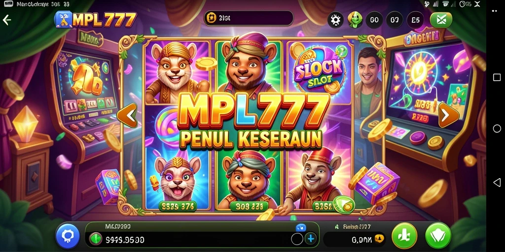 Tampilan gameplay aksi Slot di MPL777 dengan efek visual menawan.