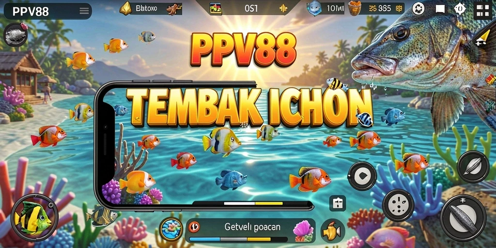Tampilan gameplay seru dari PPV88 dalam Tembak Ikan.