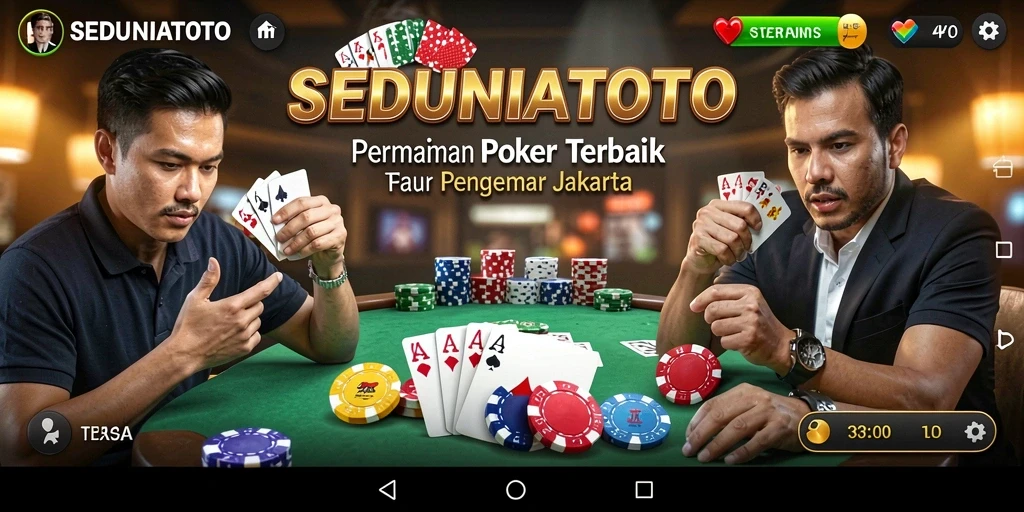 Tampilan gameplay SEDUNIATOTO dengan pemain yang bersemangat.