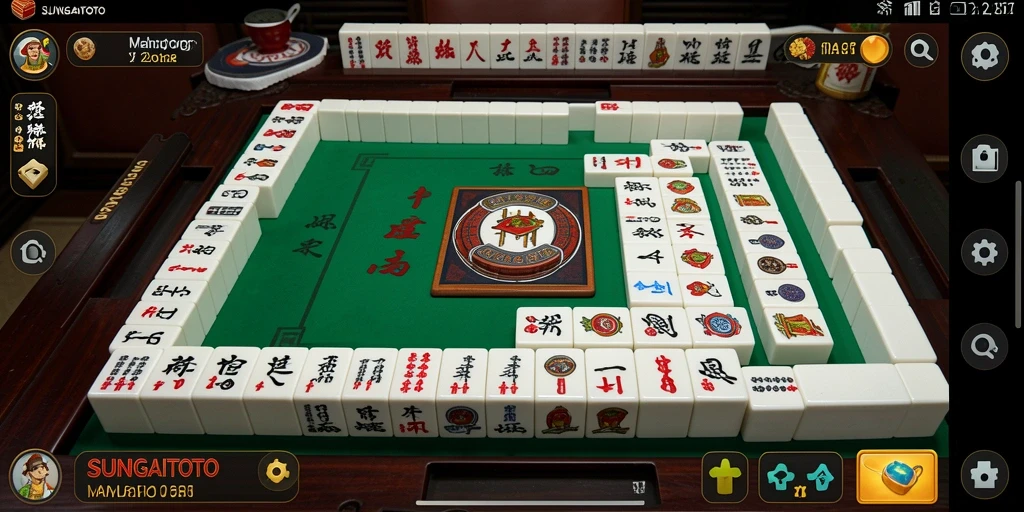 Gameplay menarik dari SUNGAITOTO dengan tampilan ubin Mahjong yang menarik.