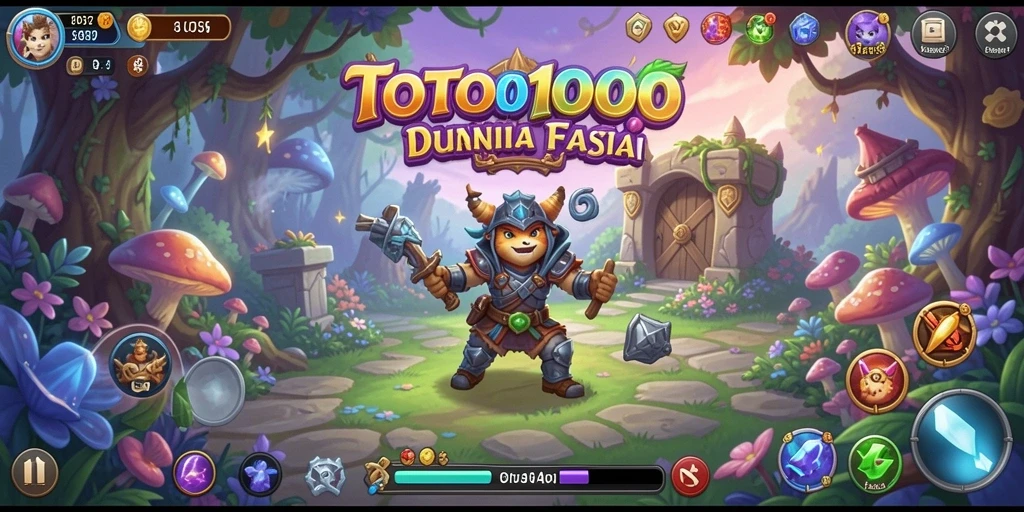 Tangkapan layar TOTO1000 dengan aksi dan petualangan seru.