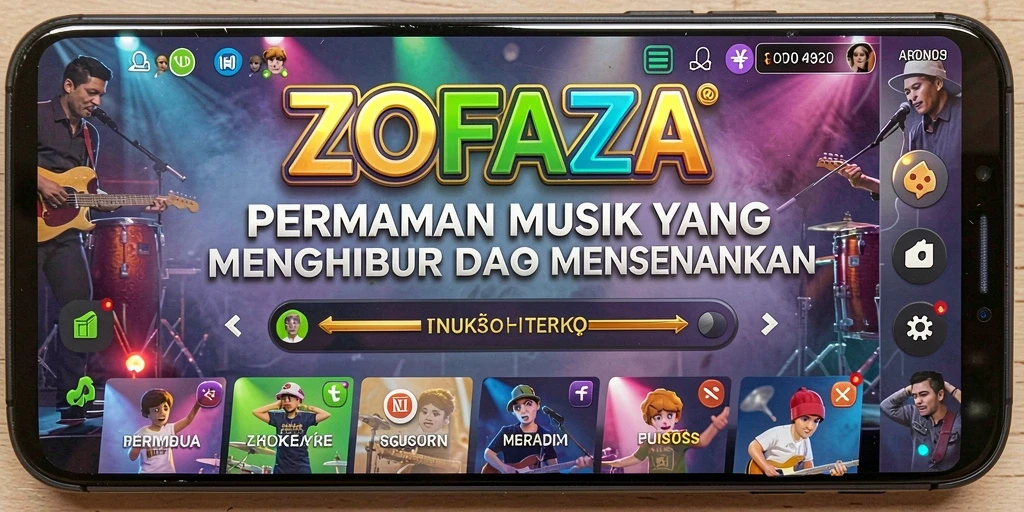 Tampilan gameplay ZOFAZA yang menarik dan interaktif.