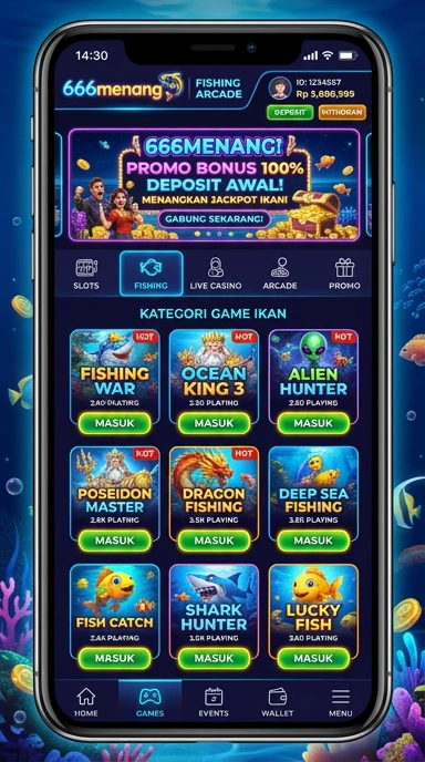 Tampilan antarmuka 666menang yang menarik dan user-friendly.